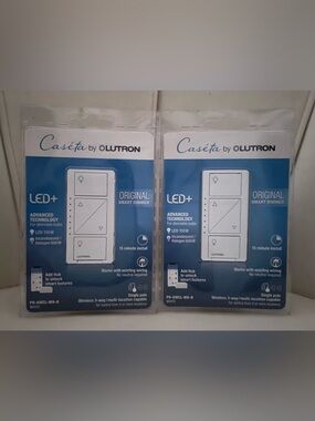 Caséta by Lutron LED+ Original Smart Dimmer - White (Pair)